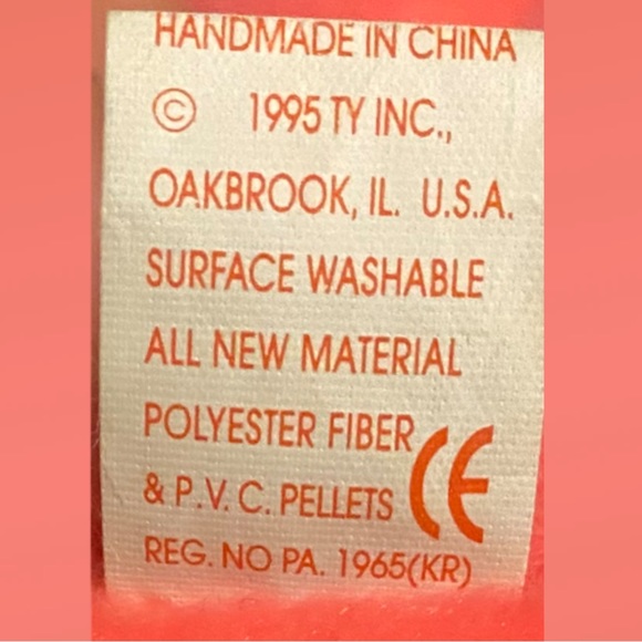 ‘95 Rare retired TY Beanie Baby Pinky the Flamingo NMWT and Errors - Picture 12 of 13